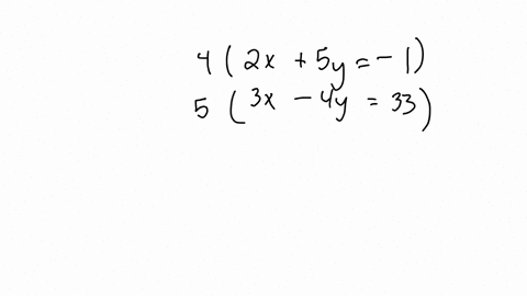 solve-the-system-using-the-addition-method-2x5y-1-3x-4y33-the-answer-is-supposed-to-be-7-3