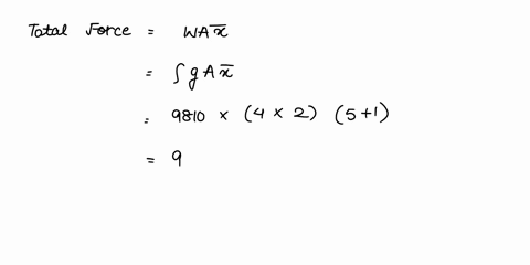1-a-vertical-rectangular-gate-of-4m-x-2m-is-hinged-at-a-point-025-m-below-the-center-of-gravity-of-the-gate-if-the-total-depth-of-water-is-7-m-what-horizontal-force-p-must-be-applied-at-the-96628