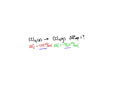 carbon-tetrachloride-ccl4-is-a-liquid-used-as-an-industrial-solvent-and-in-the-preparation-of-fluorocarbons-what-is-the-heat-of-vaporization-h-vap-or-h-rxn-of-ccl4-ccl4-l-ccl4-g-h-vap-use-th-38849