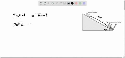 a-box-slides-from-rest-down-a-frictionless-ramp-inclined-at-400-with-respect-to-the-horizontal-and-is-stopped-at-the-bottom-of-the-ramp-by-spring-with-spring-constant-of-k-150-104-nm-doml-ol-50744