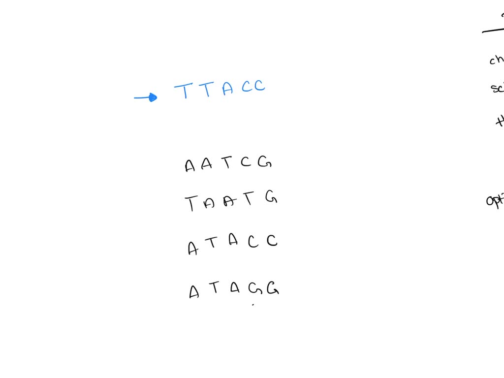 SOLVED: Given the following homologous DNA sequences from species which ...