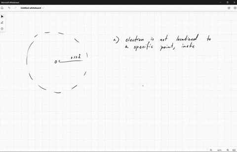 a-according-to-the-bohr-model-an-electron-in-the-ground-state-of-a-hydrogen-atom-orbits-the-nucleus-at-a-specific-radius-of-053-a-in-the-quantum-mechanical-description-of-the-hydrogen-atom-t-65426