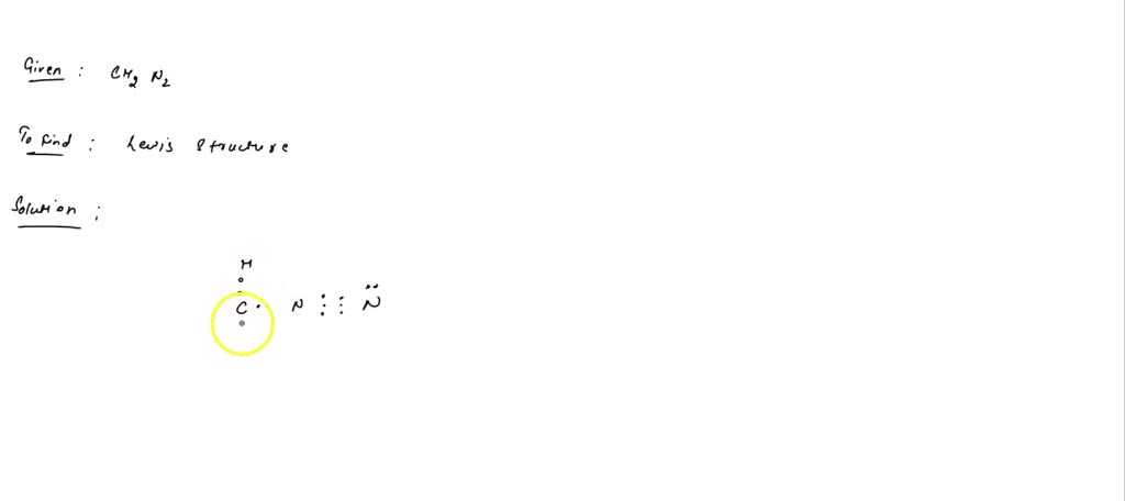 SOLVED: can you draw the lewis structure for NH2CN, explaining in terms ...