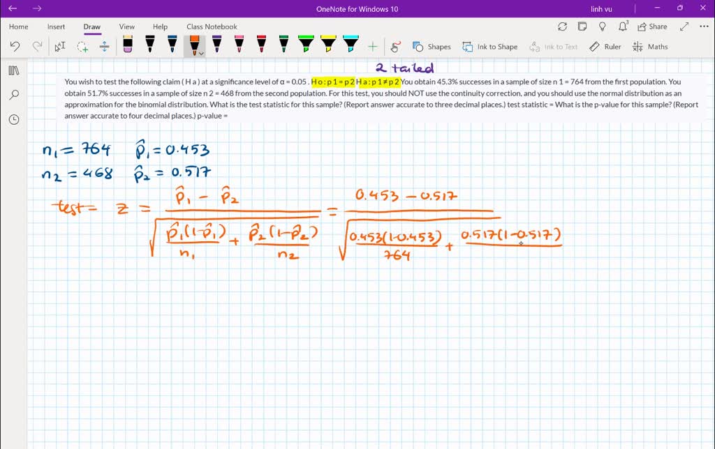 SOLVED Test The Claim Ha p1 p2 And Find A The Test Statistic And B solved-test-the-claim-ha-p1-p2-and-find-a-the-test-statistic-and-b