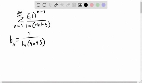 test-the-series-for-convergence-or-divergence-using-the-alternating-series-test-1n-1-in4n-5-identify-bn-evaluate-the-following-limit-lim-bn-n-0-since-lim-bn-n-0-0-and-bn-1-bn-for-all-n-selec-73987