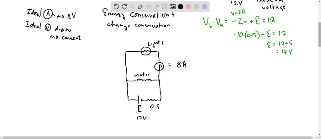 SOLVED: When the lights of a car are switched on, an ammeter in series ...