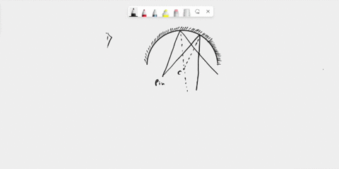 prob-2-15-points-a-pin-is-placed-near-semicircular-concave-mirror-as-shown-in-the-top-view-diagran-below-the-center-of-the-mirror-is-marked-an-observer-located-at-point-_-sees-an-image-of-th-32486