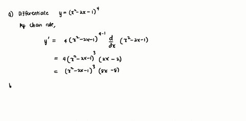 a-use-the-chain-rule-to-find-the-derivative-of-y-x2-2x-14-b-find-an-equation-for-the-line-tangent-to-the-graph-of-y-x2-2x-14-at-x-1-90612