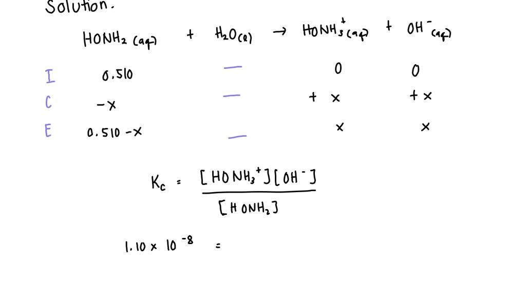 SOLVED: For the reaction below, Kc = 1.10 × 10⁻⁸. Note Kc is sometimes ...