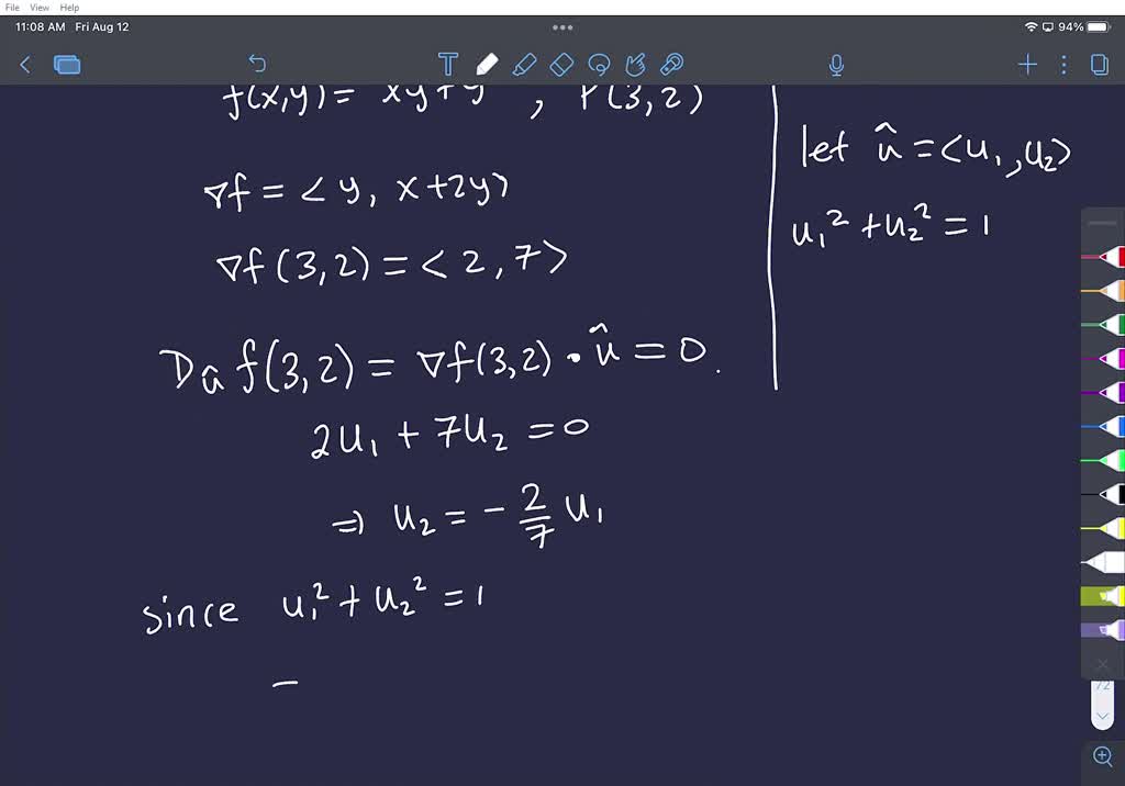 SOLVED Xty Q 2 In What Direction Is The Derivative Of F x y Xy solved-xty-q-2-in-what-direction-is-the-derivative-of-f-x-y-xy