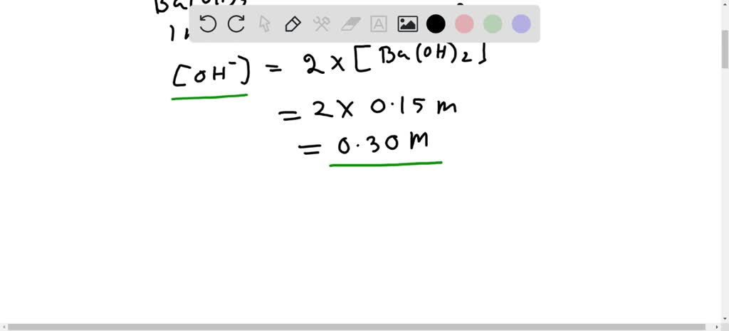 Solved What Is The Ph Of A 015 M Aqueous Solution Of Barium Hydroxide 1210