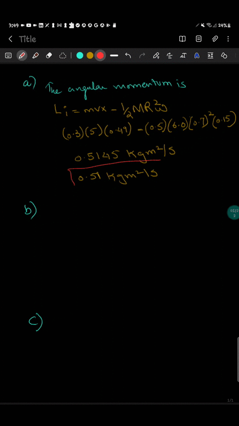 problem-1136-a-rotating-uniform-density-disk-of-radius-07-m-is-mounted-in-the-vertical-plane-the-axle-is-held-up-by-supports-that-are-not-shown-and-the-disk-is-free-to-rotate-on-the-nearly-f-45223