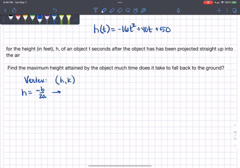 26-consider-the-quadratic-model-ht-16t2-_-4t-50-for-the-height-in-feet-h-of-an-object-t-seconds-after-the-ableci-hon-has-been-projected-straight-up-into-the-air_find-the-maximum-height-attai-70448
