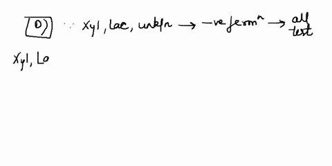 an-unknown-consisting-of-a-single-sugar-gives-negative-fermentation-test-which-one-of-the-following-tests-would-allow-you-to-decide-which-of-the-five-sugars-used-in-this-experiment-you-had-s-79872