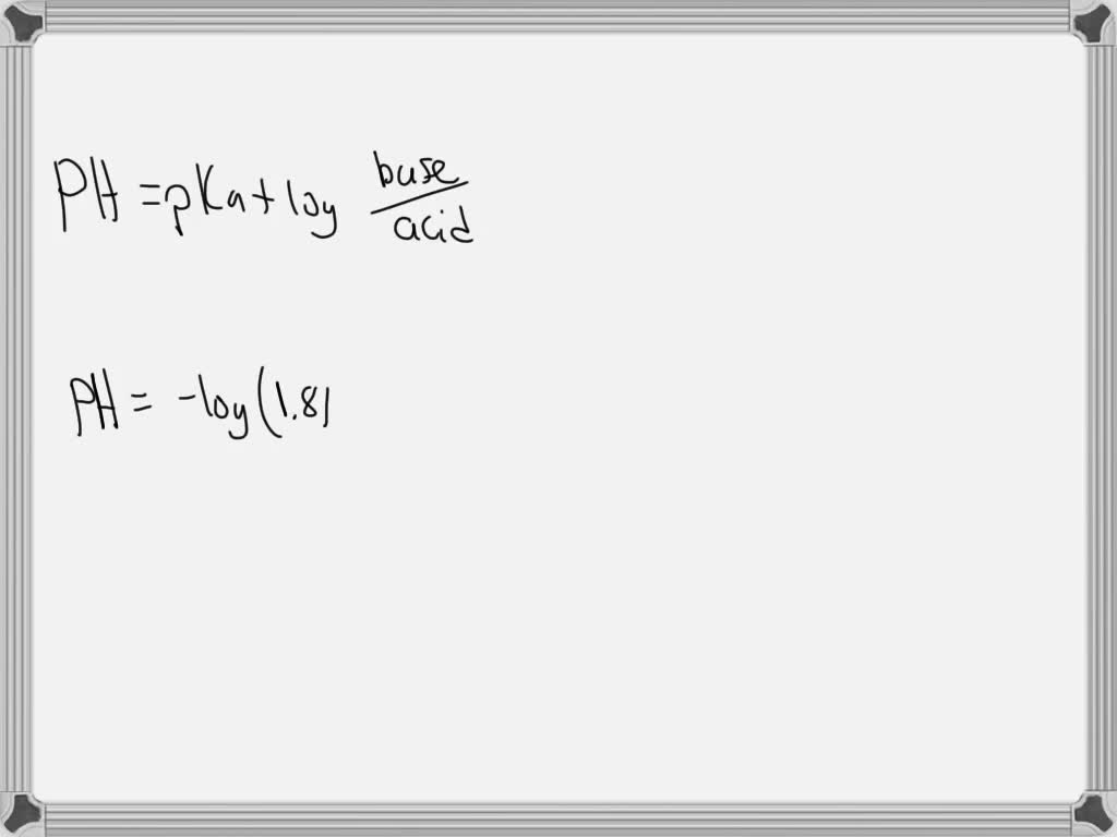 SOLVED What is the pH of a buffer solution made by dissolving 0.10 mol