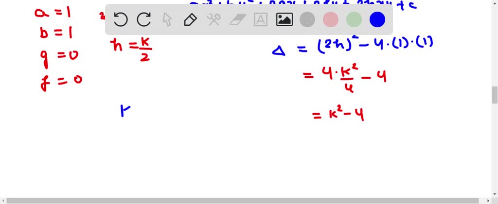 Let f(x, y)=x^2+y^2+k x y . If you imagine the graph changing as k ...