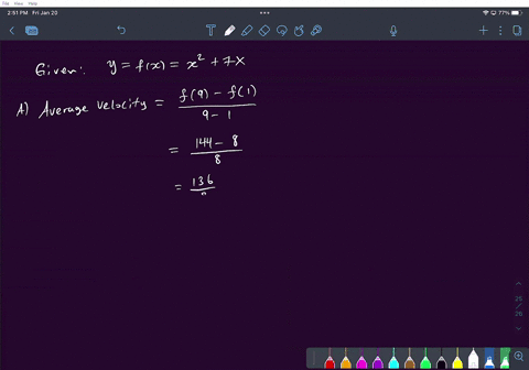 1-point-suppose-that-an-object-moves-along-the-y-axis-so-that-its-location-is-y-tx-at-time-x-here-y-is-in-meters-and-x-is-in-seconds-a-find-the-average-velocity-the-average-rate-of-change-of-30417