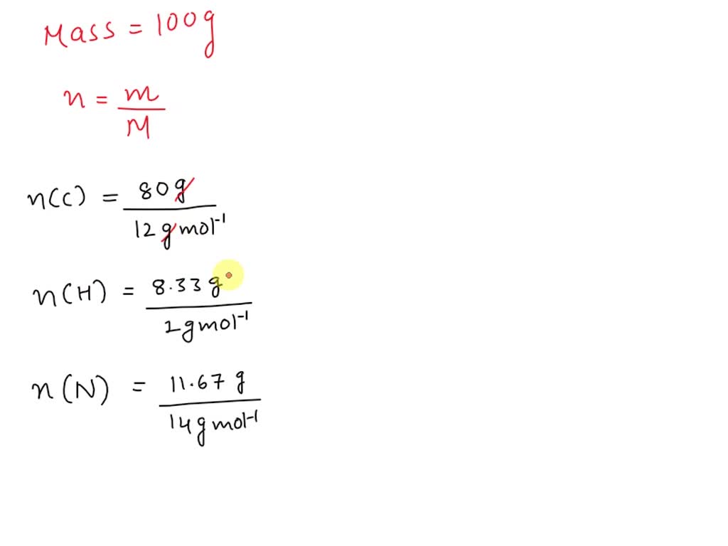 SOLVED A mystery white powder is made up of 80 C, 8.33 H, and 11.67