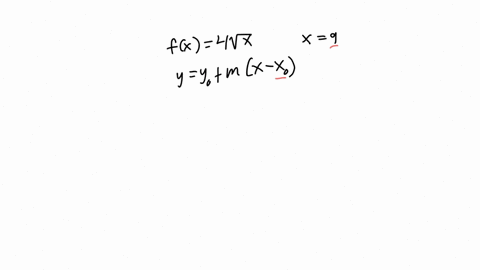 find-the-y-intercept-of-the-line-tangent-to-the-graph-of-fx4x-at-x9-00676