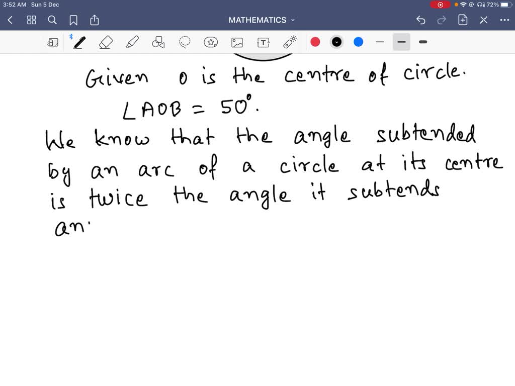 SOLVED: "In The Figure, O Is Centre Of The Circle, What Is The Measure ...