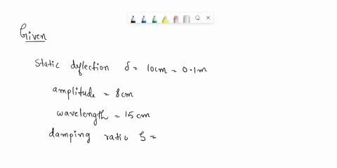 2-a-single-degree-of-freedom-model-of-an-automobile-has-a-static-deflection-of-10-cm-on-its-springs-and-is-travelling-on-a-road-which-can-be-approximated-by-a-sine-wave-of-amplitude-8-cm-and-09853