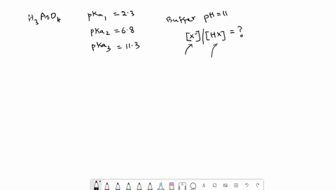 arsenic-acid-h3aso4-is-a-triprotic-acid-with-pka-values-of-23-68-and-113-what-would-the-buffer-ratio-x-hx-be-equal-to-if-you-want-to-prepare-a-ph-110-buffer-give-your-answer-to-2-decimal-pla-94548