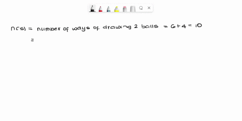 a-bag-contains-6-white-and-4-black-balls-2-balls-are-drawn-at-random-without-replacement-find-the-probability-that-they-are-of-same-color-47047