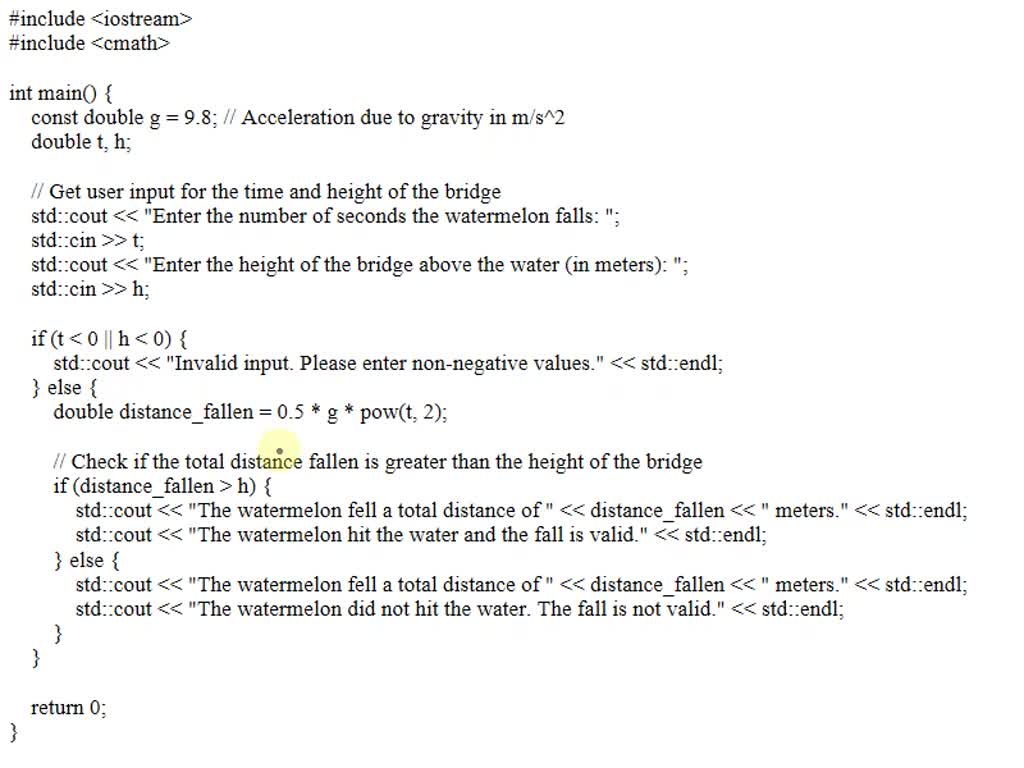 SOLVED: C++ 20. The Speed of Sound The following table shows the ...