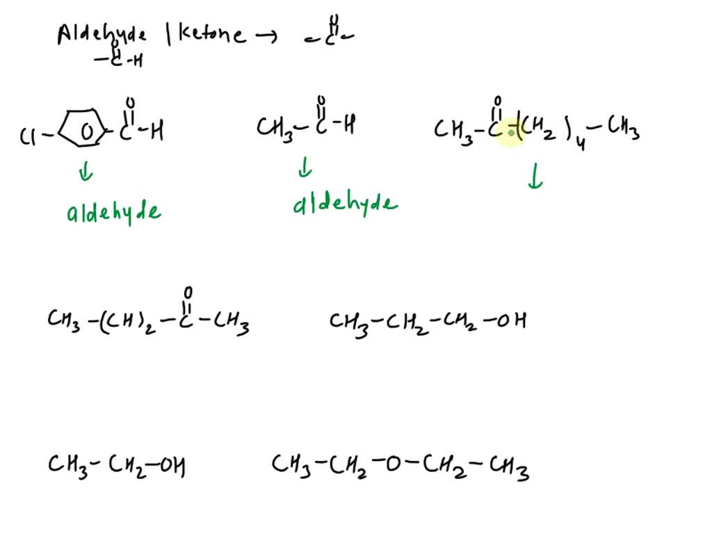 SOLVED Classify each molecule as an aldehyde, ketone, or neither. Drag
