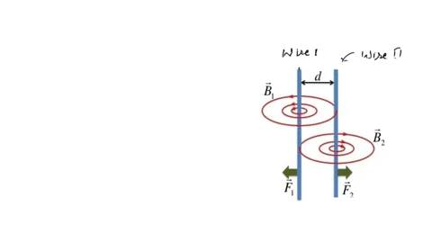two-parallel-wires-carry-electric-current-in-opposite-directions-as-shown-in-the-figure-to-the-right-the-current-in-each-wire-produces-a-magnetic-field-and-each-wire-experiences-a-magnetic-f-17478