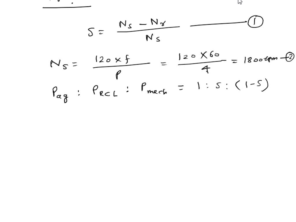 SOLVED A 15 HP, 60 Hz, 4pole wound rotor, threephase, 208 V