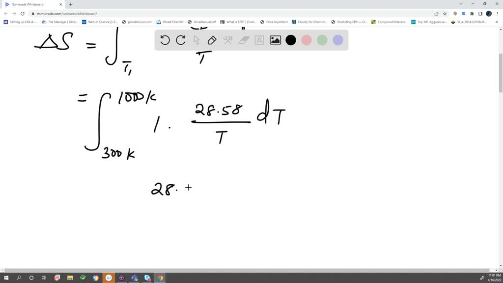 SOLVED Assume the constant pressure heat capacity of nitrogen gas is 30.000 K1 mol1 at 300 K