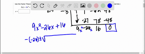 use-the-factor-theorem-to-find-all-real-zeros-for-the-given-polynomial-function-and-one-factor-enter-vour-answers-as-comma-separated-list-fx-9x3-x2-62x-48-x-3-75383