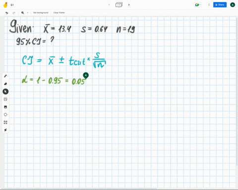 construct-the-indicated-confidence-interval-for-the-population-mean-mu-using-the-t-distribution-assume-the-population-is-normally-distributed-c095-x134-s064-n19-27773