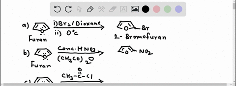 write-the-products-of-the-reaction-of-furan-with-each-of-the-following-reagents-a-mathrmbr_2-dioxane-66878