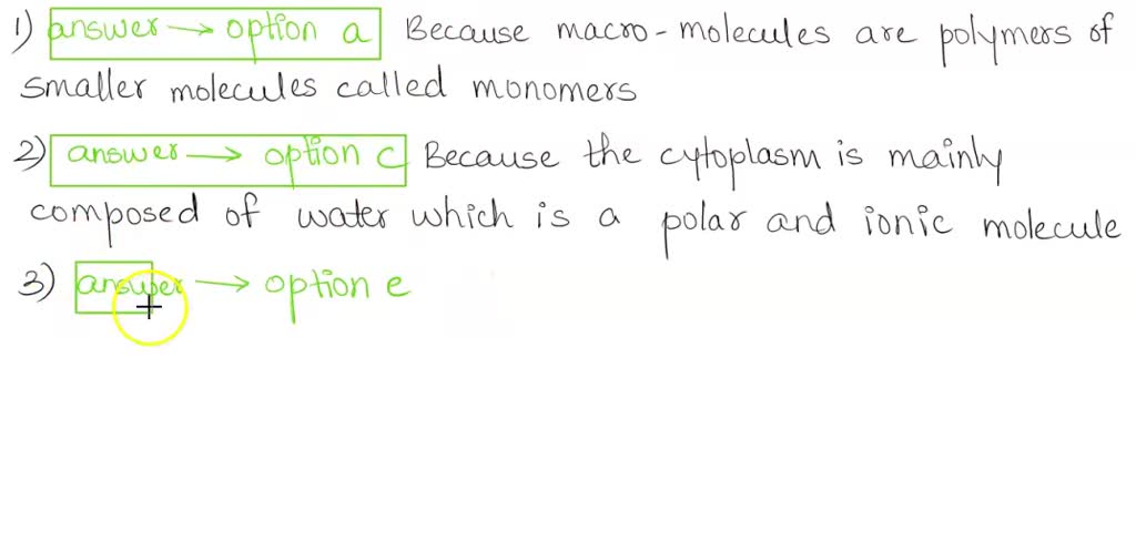 SOLVED: 7. The polymer structure of a biological macromolecule refers ...