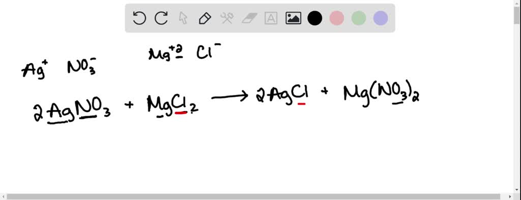 SOLVED: Question 3 What is the balanced equation for silver nitrate ...