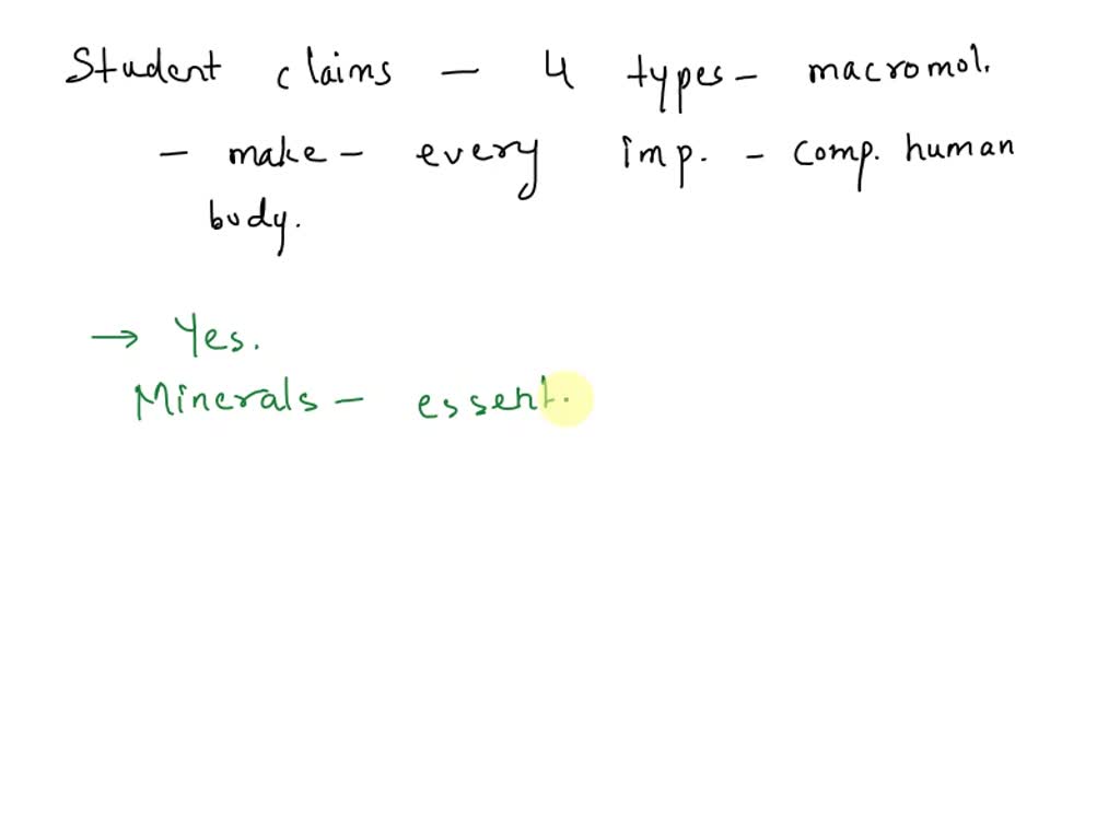 Solved evaluate claims a student claims that the four types of