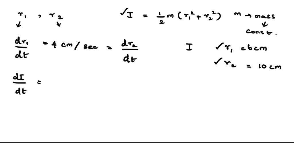 SOLVED: An annular cylinder has an inside radius of r1 and an outside ...