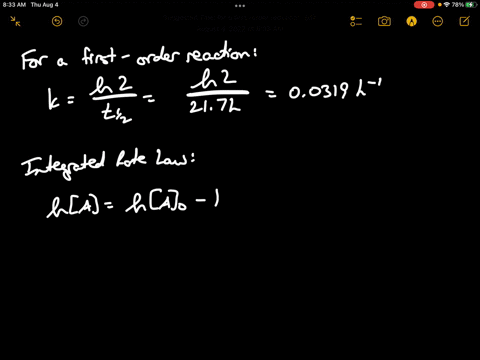 tbe-reaction-a-b-follows-first-order-kinetics-with-half-life-of-217-hours-if-the-concentration-of-a-is-0023-vafter-480-hours-what-is-the-initial-concentration-of-a-051m-0051-m-0oo50-m-20x-10-02567