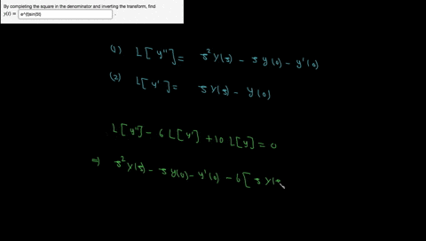 point-use-the-laplace-transform-to-solve-the-following-initial-value-problem-y-6y-10y-0-y0-0-y0-1-first-using-y-for-the-laplace-transform-of-yt-ie-y-lyt-find-the-equation-you-get-by-taking-t-48422
