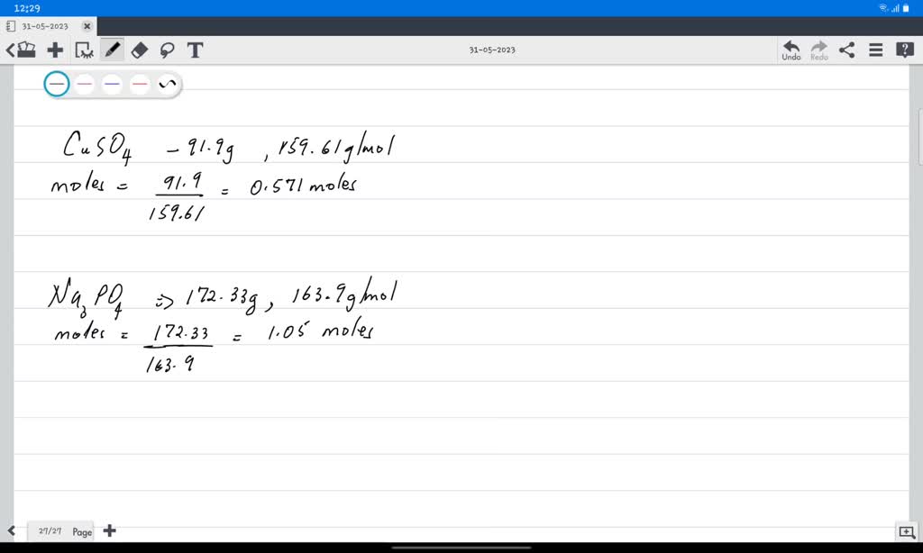 SOLVED Copper (II) sulfate reacts with sodium phosphate in a