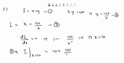 solve-the-optimization-word-problem-and-write-step-by-step-how-to-solve-the-exercise-1-minimize-the-sum-x-y-considering-that-x-0-y-0-xy-100-2-minimize-the-sum-x-y-considering-that-x-0-y-0-xy-10713