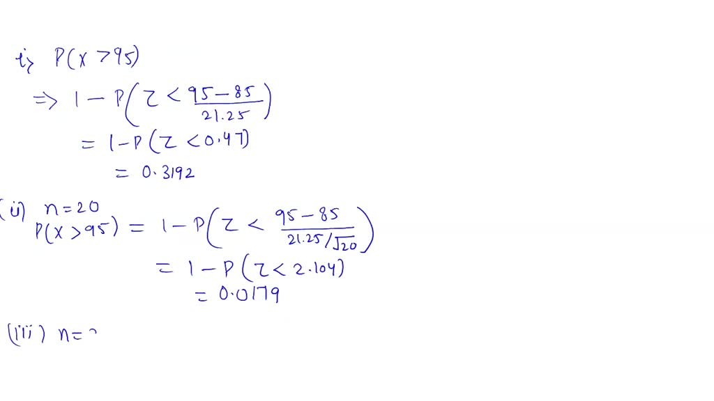 SOLVED: (e) What might you conclude if a random sample of 30 time ...