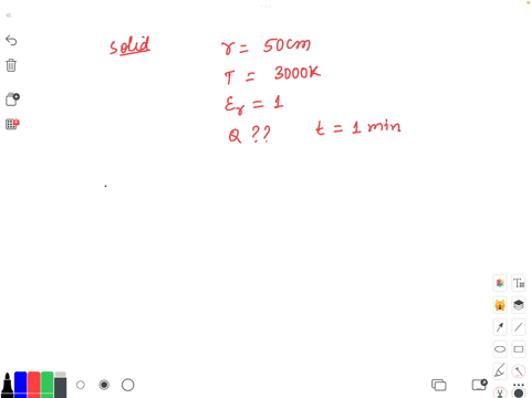 a-solid-steel-sphere-of-radius-50-cm-is-heated-to-3000-k-if-the-sphere-acts-as-a-perfect-radiator-calculate-the-amount-of-heat-it-will-radiate-after-1-min-93202