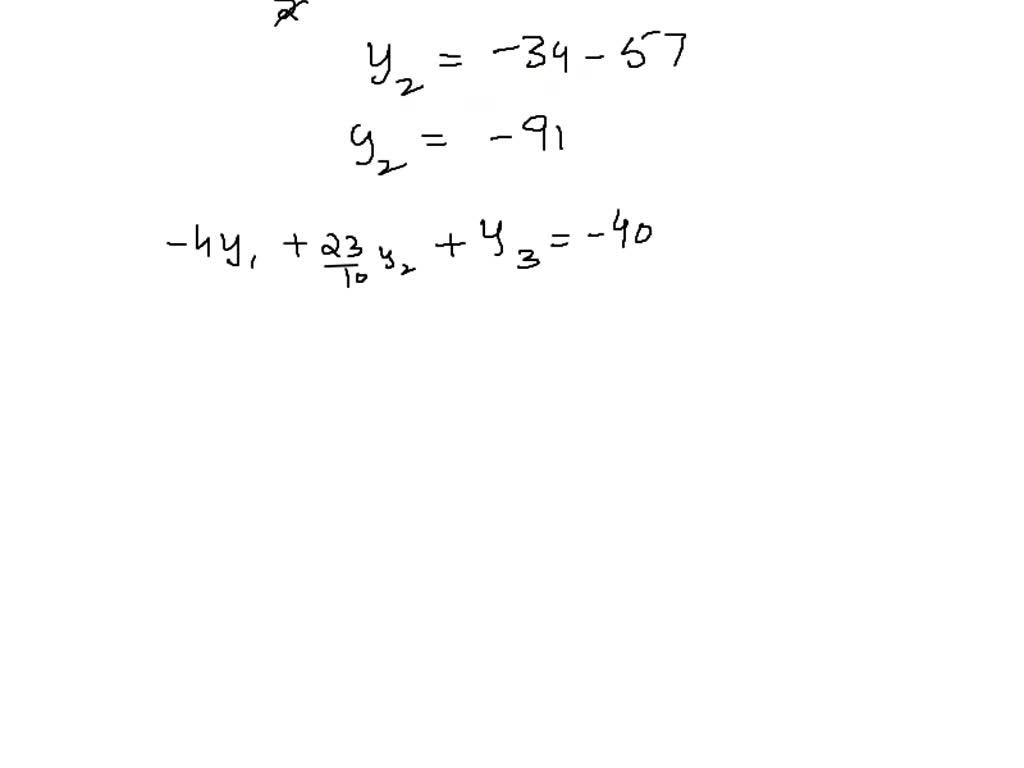 Solved Solve The Following System Of Equations Using Lu Factorization