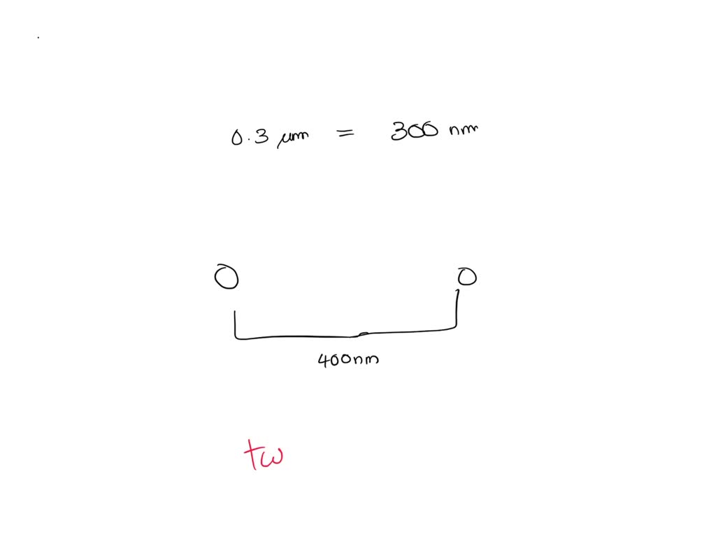 SOLVED you are using a microscope with an R value of 0.3 micrometer to