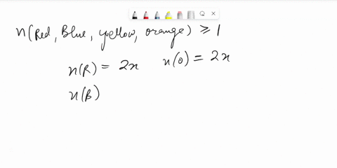 determine-the-number-of-bags-containing-n-marbles-of-colors-red-blue-yellow-and-orange-such-that-there-is-at-least-one-marble-of-each-color-and-the-number-of-red-marbles-and-the-number-of-or-83873