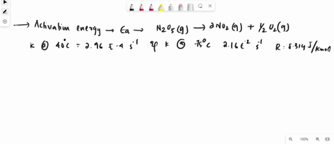 calculate-the-activation-energy-ea-for-n2o5g-2-no2g-12-o2g-given-k-at-400-c-296e-4-s1-and-k-at-750-c-216e-2-s1-r-8314-jkmol-kjmol-86718
