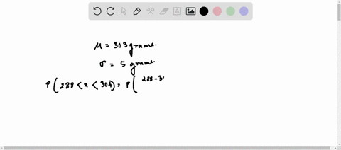 a-particular-fruits-weights-are-normally-distributed-with-a-mean-of-303-grams-and-a-standard-deviation-of-5-grams-if-you-pick-one-fruit-at-random-what-is-the-probability-that-it-will-weigh-b-24301